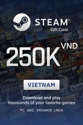 Steam Wallet 250000 VND Gift Card (Vietnam) - Digital Key