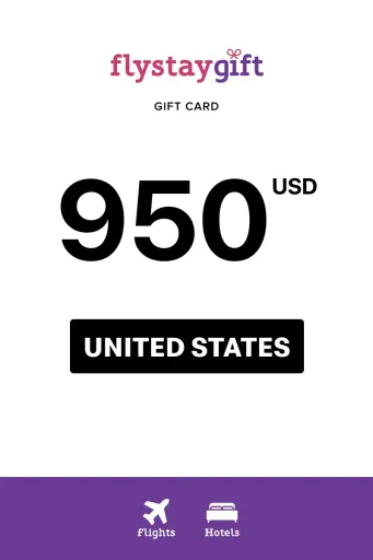 Flystay Gift 950 USD Gift Card (United States) - Digital Key