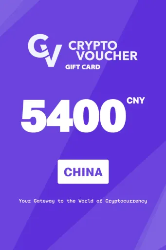 Crypto Voucher 5400 CNY Gift Card (China) - Digital Key