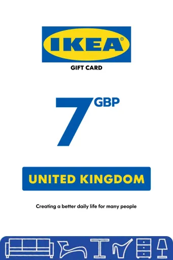 IKEA 7 GBP Gift Card (United Kingdom) - Digital Key