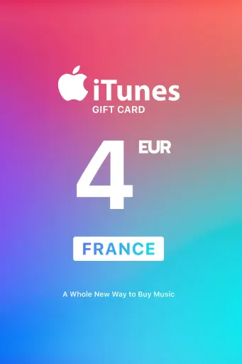 Apple iTunes 4 EUR Gift Card (France) - Digital Key