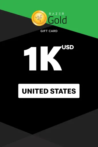 Razer Gold 1000 USD Gift Card (United States) - Digital Key