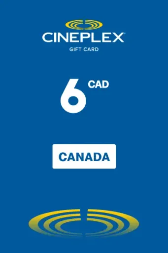 Cineplex 6 CAD Gift Card (Canada) - Digital Key