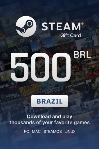 Steam Wallet 500 BRL Gift Card (Brazil) - Digital Key
