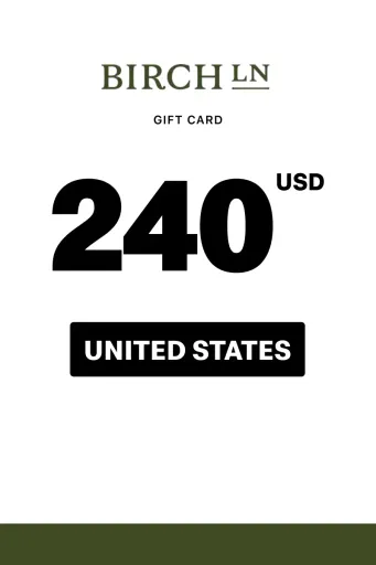 BirchLane 240 USD Gift Card (United States) - Digital Key
