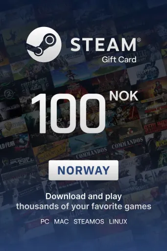 Steam Wallet 100 NOK Gift Card (Norway) - Digital Key