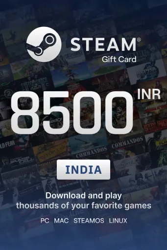 Steam Wallet 8500 INR Gift Card (India) - Digital Key