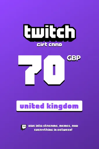 Twitch 70 GBP Gift Card (United Kingdom) - Digital Key