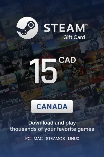 Steam Wallet 15 CAD Gift Card (Canada) - Digital Key