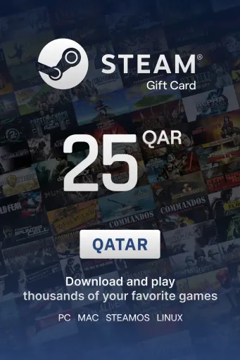 Steam Wallet 25 QAR Gift Card (Qatar) - Digital Key