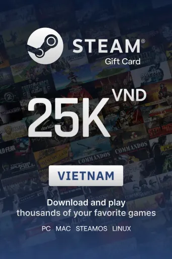 Steam Wallet 25000 VND Gift Card (Vietnam) - Digital Key