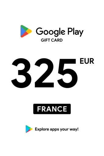 Google Play 325 EUR Gift Card (France) - Digital Key