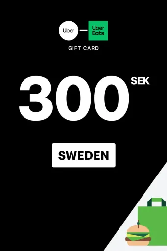 Uber & Uber Eats 300 SEK Gift Card (Sweden) - Digital Key