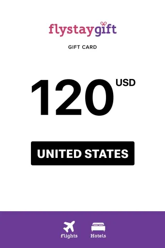 Flystay Gift 120 USD Gift Card (United States) - Digital Key