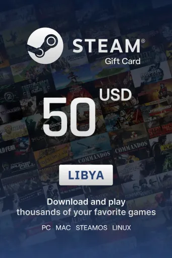 Steam Wallet 50 USD Gift Card (Libya) - Digital Key