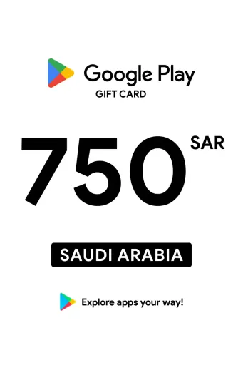 Google Play 750 SAR Gift Card (Saudi Arabia) - Digital Key