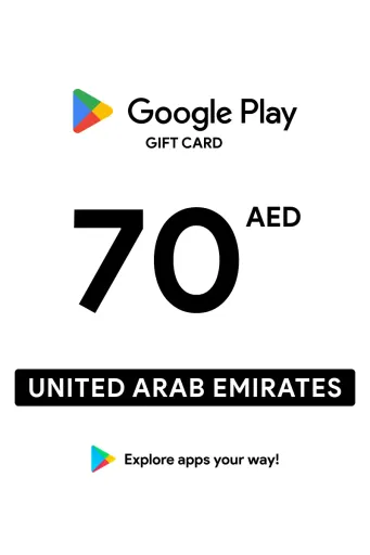 Google Play 70 AED Gift Card (United Arab Emirates) - Digital Key