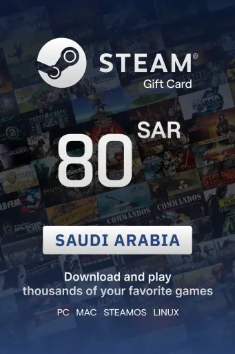 Steam Wallet 80 SAR Gift Card (Saudi Arabia) - Digital Key