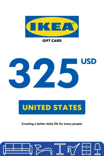 IKEA 325 USD Gift Card (United States) - Digital Key