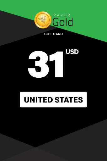 Razer Gold 31 USD Gift Card (United States) - Digital Key