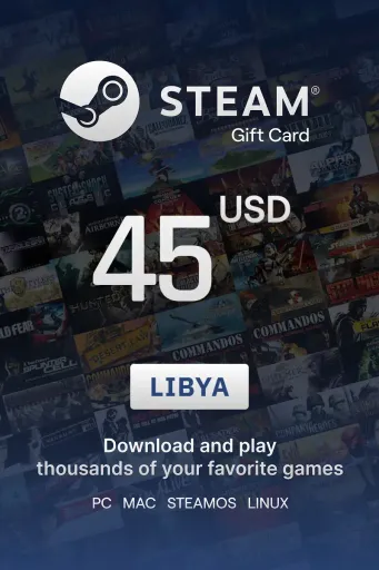 Steam Wallet 45 USD Gift Card (Libya) - Digital Key