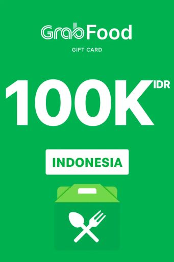 Grab Food 100000 IDR Gift Card (Indonesia) - Digital Key