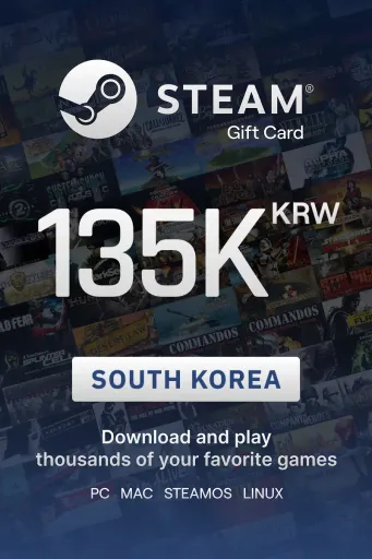 Steam Wallet 135000 KRW Gift Card (South Korea) - Digital Key