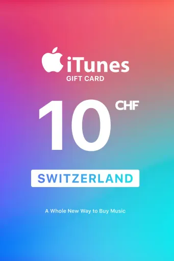 Apple iTunes 10 CHF Gift Card (Switzerland) - Digital Key