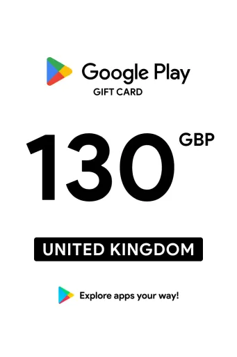Google Play 130 GBP Gift Card (United Kingdom) - Digital Key