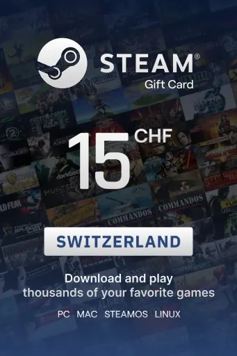 Steam Wallet 15 CHF Gift Card (Switzerland) - Digital key