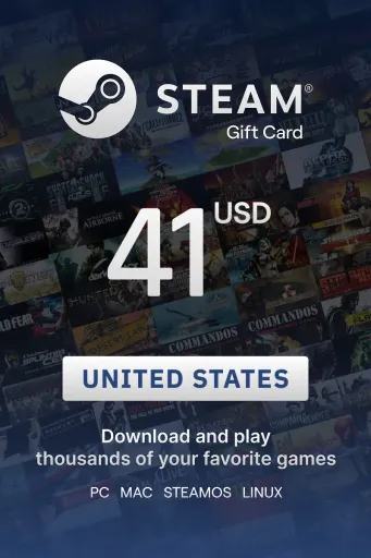 Steam Wallet 41 USD Gift Card (United States) - Digital Key