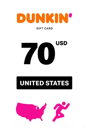 Dunkin 70 USD Gift Card (United States) - Digital Key