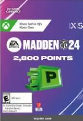 Madden NFL 24 - 2800 Ultimate Team Points (Global) (Xbox One / Xbox Series X|S) - Xbox Live - Digital Key