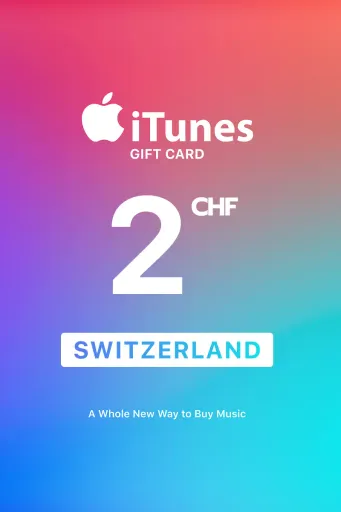 Apple iTunes 2 CHF Gift Card (Switzerland) - Digital Key