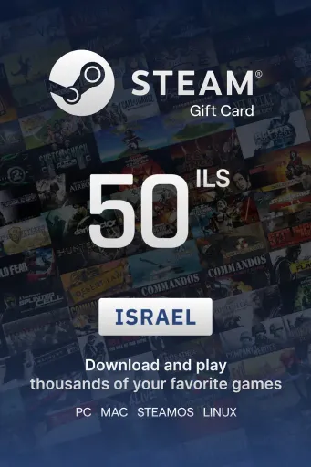 Steam Wallet 50 ILS Gift Card (Israel) - Digital Key