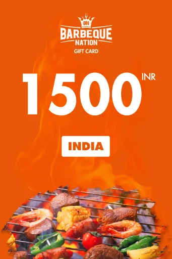 Product Image - Barbeque Nation 1500 INR Gift Card (India) - Digital Key