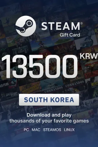 Steam Wallet 13500 KRW Gift Card (South Korea) - Digital key