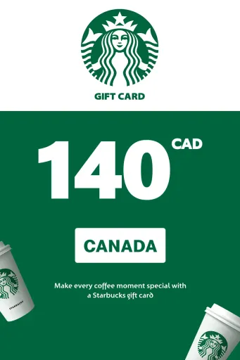 Starbucks 140 CAD Gift Card (Canada) - Digital Key