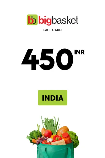 Product Image - Bigbasket 450 INR Gift Card (India) - Digital Key