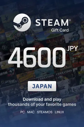 Steam Wallet 4600 JPY Gift Card (Japan) - Digital Key