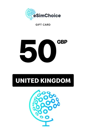 eSimChoice 50 GBP Gift Card (United Kingdom) - Digital Key