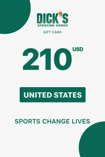 Dick's Sporting Goods 210 USD Gift Card (United States) - Digital Key