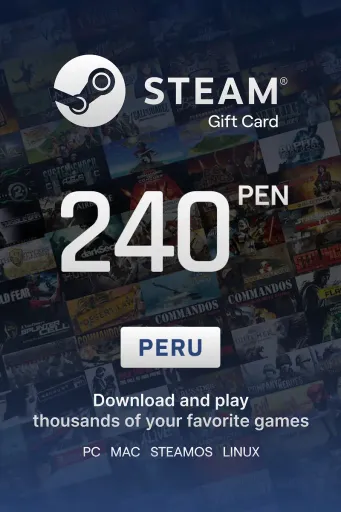 Steam Wallet 240 PEN Gift Card (Peru) - Digital Key
