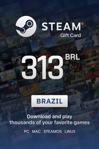 Steam Wallet 313 BRL Gift Card (Brazil) - Digital Key