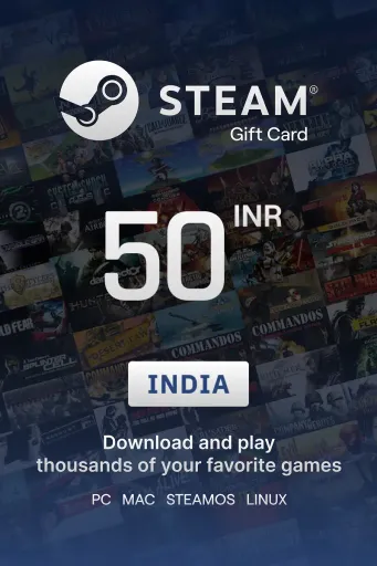 Steam Wallet 50 INR Gift Card (India) - Digital Key