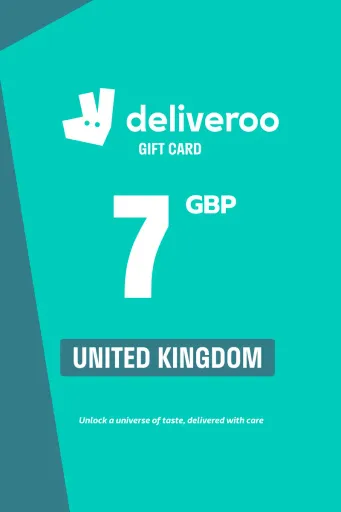 Deliveroo 7 GBP Gift Card (United Kingdom) - Digital Key