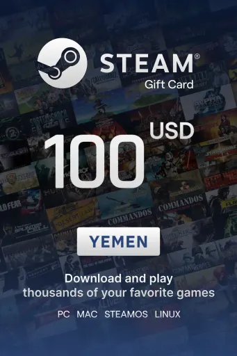 Steam Wallet 100 USD Gift Card (Yemen) - Digital Key