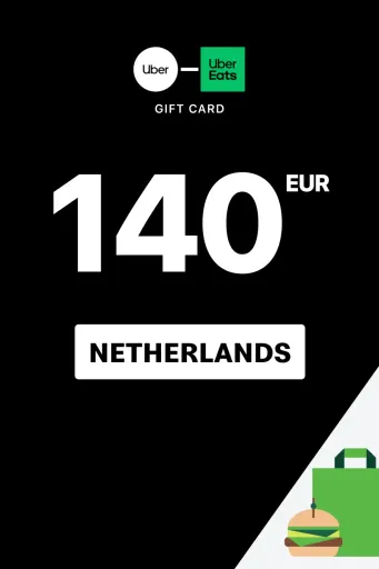 Uber & Uber Eats 140 EUR Gift Card (Netherlands) - Digital Key