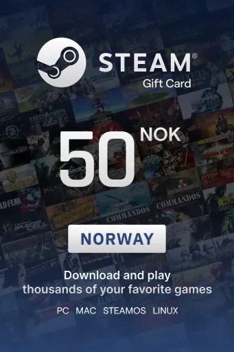 Steam Wallet 50 NOK Gift Card (Norway) - Digital Key