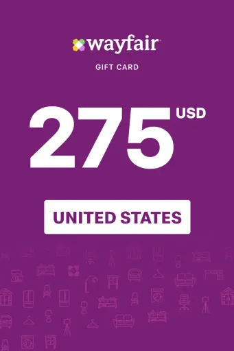 Wayfair 275 USD Gift Card (United States) - Digital Key